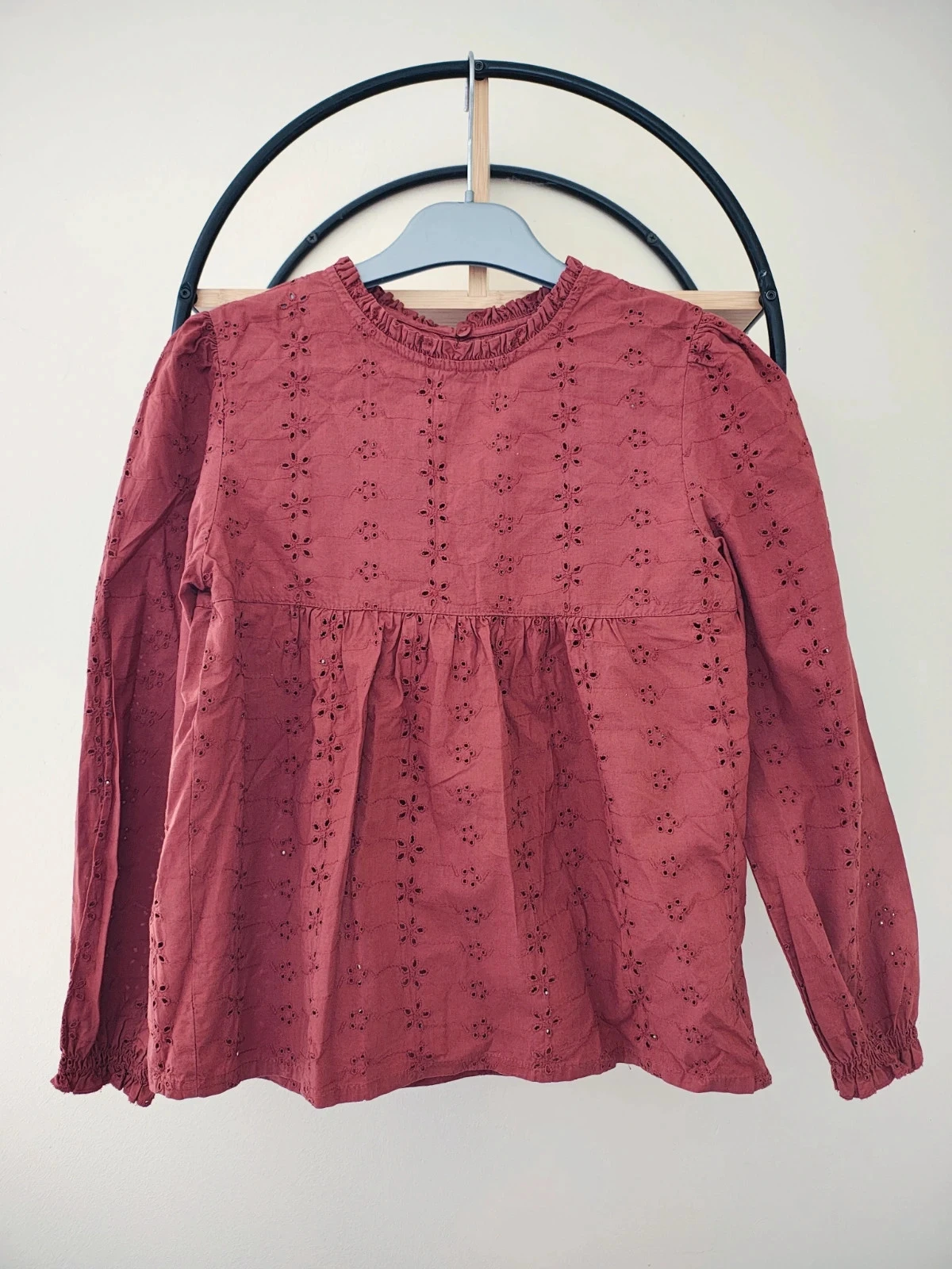 10 ans blouse Kiabi broderie anglaise
